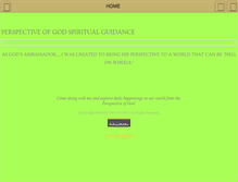 Tablet Screenshot of perspectiveofgod.com